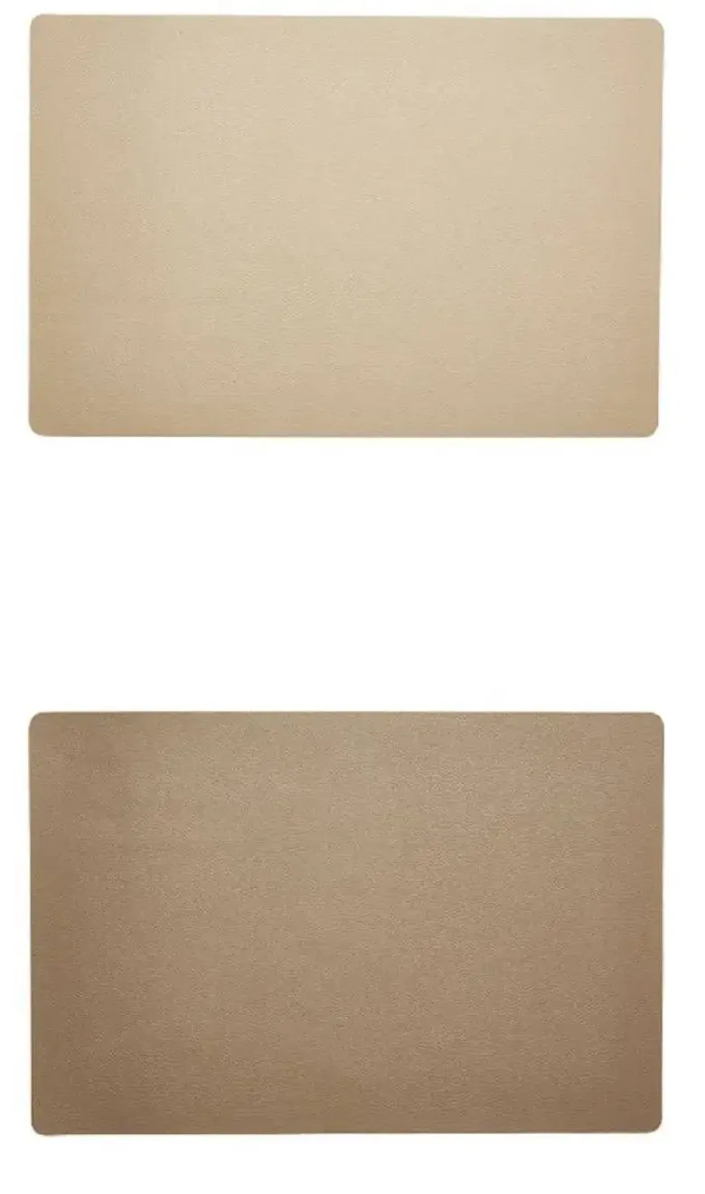 Da'Core Dækkeserviet PU soft 30x45 cm beige/taupe vendbar