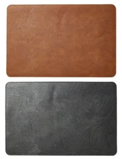 Da'core Dækkeserviet vendbar cognac/sort