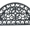 Da'core dørmåtte 45x75 cm halvmåne ornament gummi sort