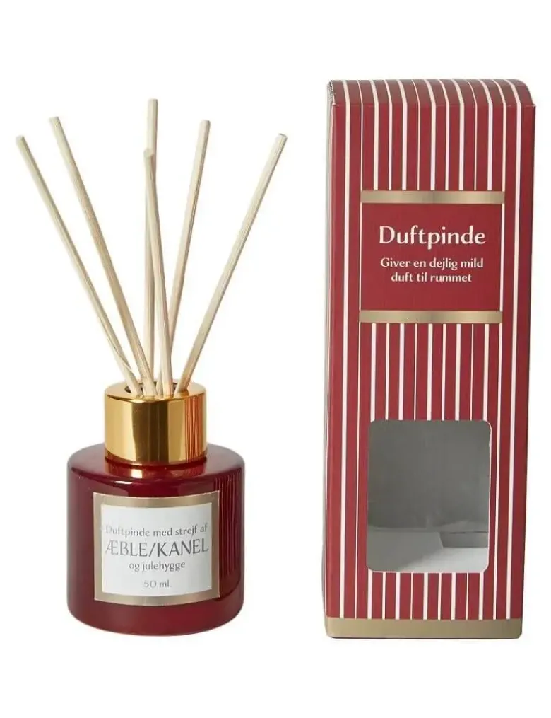 Da'core Duftpinde julehygge rød/guld 50 ml