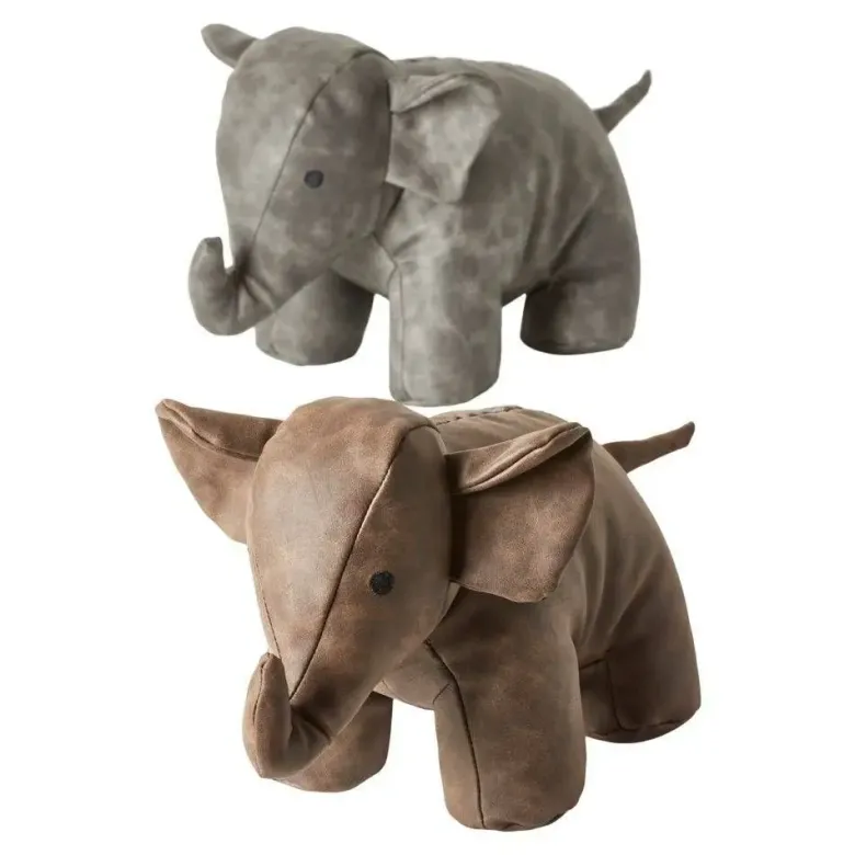 Da'Core Elefant Dørstopper 25 cm Grå/Brun