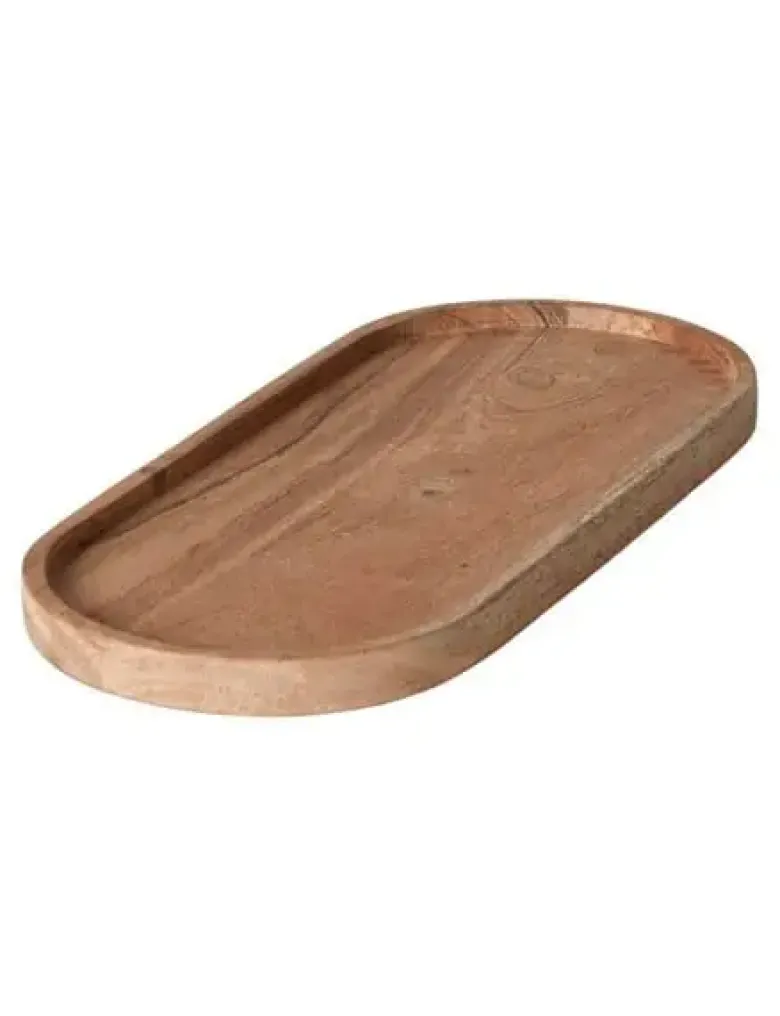 Da'core Fad med kant oval 30 cm akacietræ