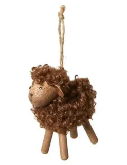 Da'core Får Fluffy H8 cm Brun