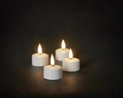 Da'core Fyrfadslys 4 stk LED genopladelig.