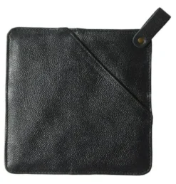 Dacore Grydelap med lomme 20x20 cm læder mat sort