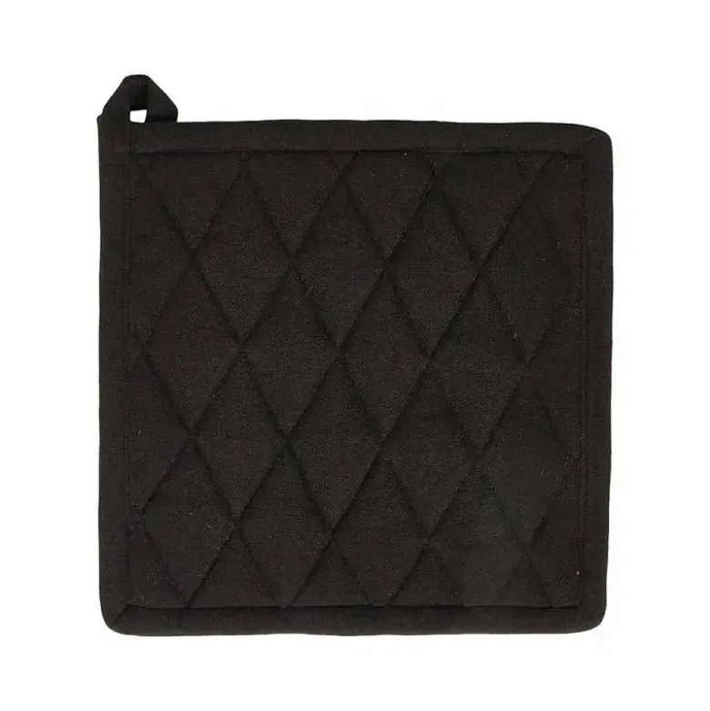 Da'Core grydelap quilt 22,5x22,5 cm strib sort