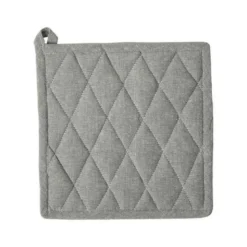 Da'Core grydelap quilt 22,5x22,5 cm uni cross grå