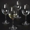 Da'core Hvidvinsglas Rillet med guldkant 4 stk