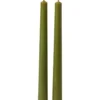 Da'core Kunstig stearinlys Olivengrøn H28 cm