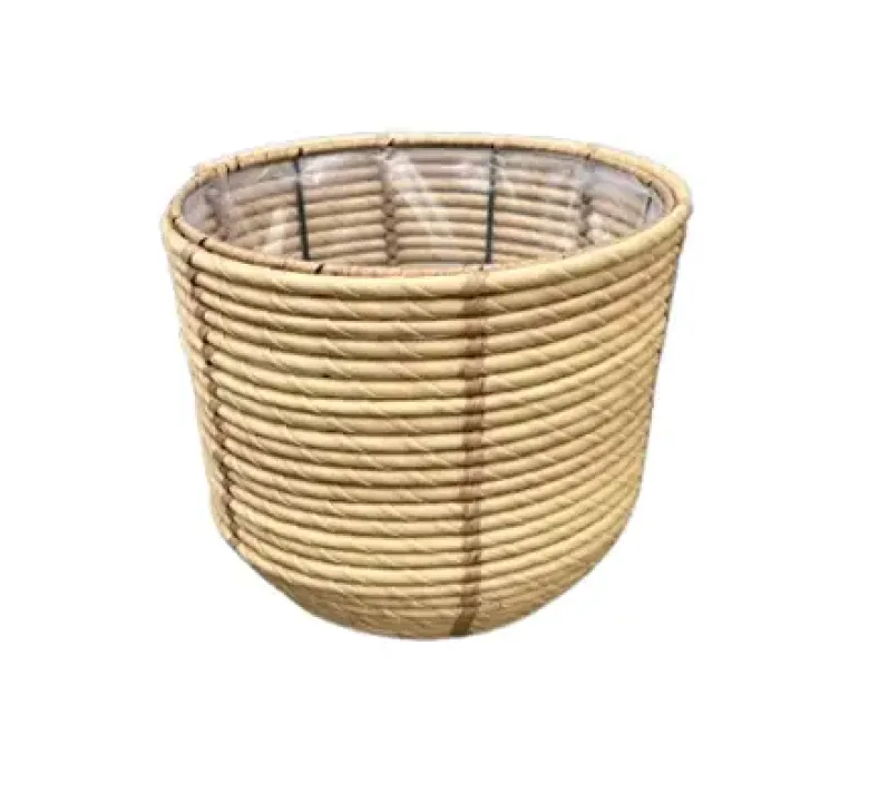 Da'core Kurv rund rattan natur mellem