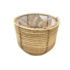 Da'core Kurv rund rattan natur lille