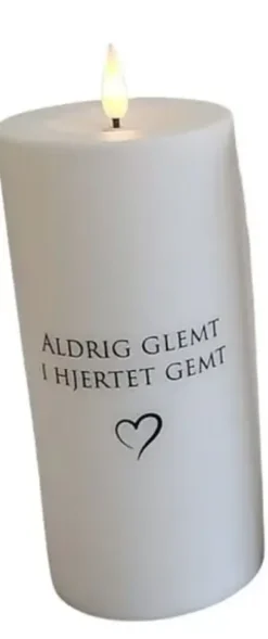 Da'core LED gravlys med timer "Adrig glemt"