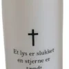 Da'core LED gravlys med timer "Et lys er slukket"