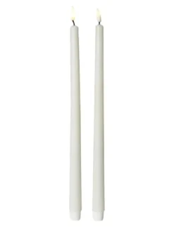 Dacore LED kronelys med 3D væge H. 38 cm 2-pak