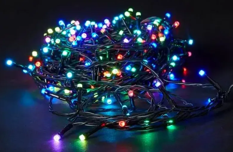 Da'core LED RGB lyskæde 200 LED med mange funktioner IP44 og remote