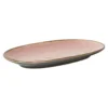 Da'Core oval Serveringsfad 18x31 cm Rosa/sort