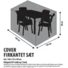Da'core Overtræk rektangulært 140 cm grå