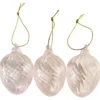 Da'core Påskeæg glas 3stk rosa 7cm
