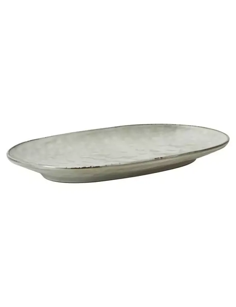 Da'Core Serveringsfad oval 31x17,5 cm blank stone