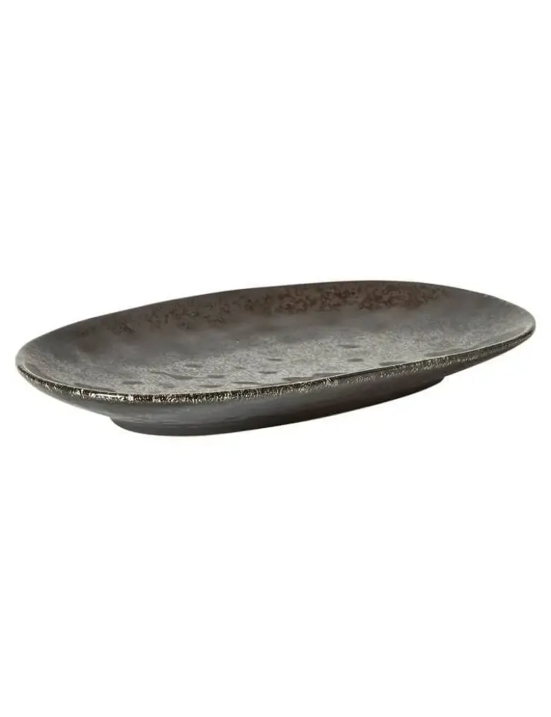 Da'Core serveringsfad oval 36x21,5 cm sort