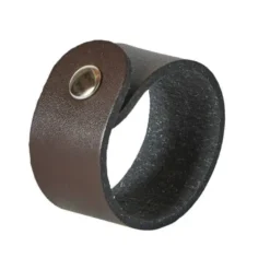 Da'Core Servietringe Genbrugslæder 6 stk - Mørk Brun