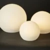 Da'core Solar Lyskugle med spyd hvid 3-pak