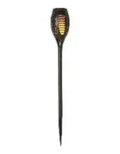 Da'core solcelle fakkel H82xØ11,5 cm 72 LED sort