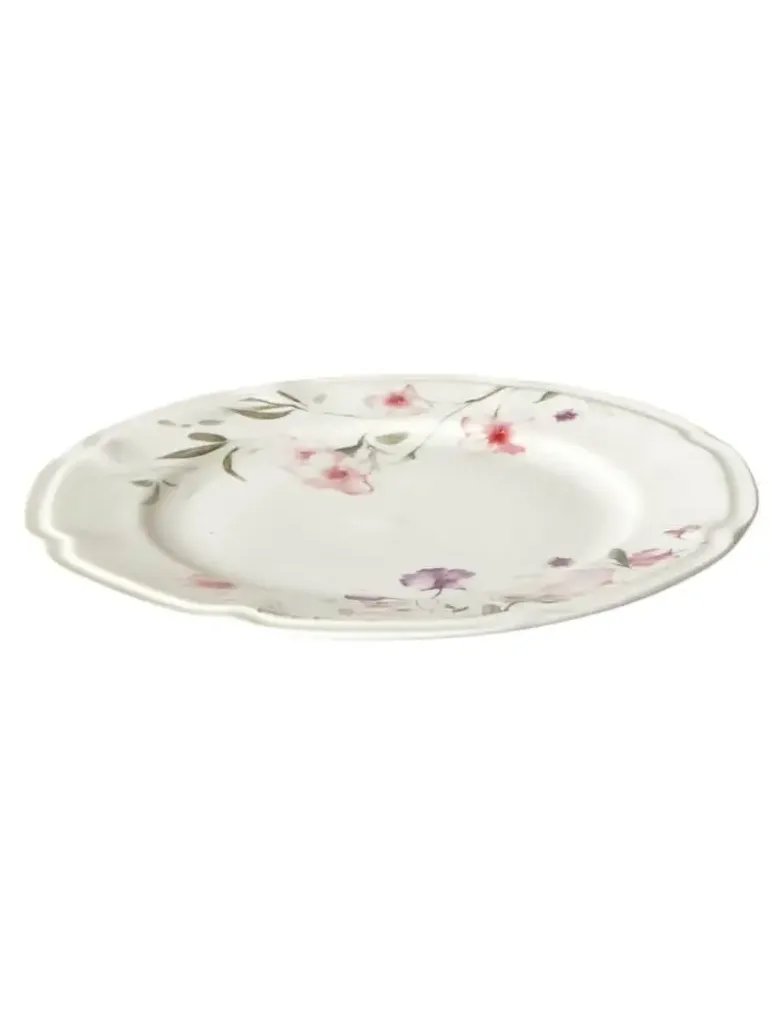 Da'core Tallerken Flora Ø26 cm benporcelæn rosa