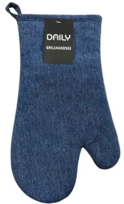 Daily grillhandske denim blå