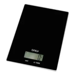 Daily køkkenvægt sort glas 6 kg. 1 grams interval