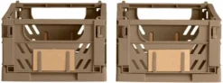 Day Opbevaringskasse Dusty walnut 2 stk. 25x16.5x10 cm