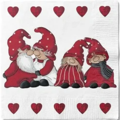 Det Gamle Apotek Juleservietter 20 stk Nis Family