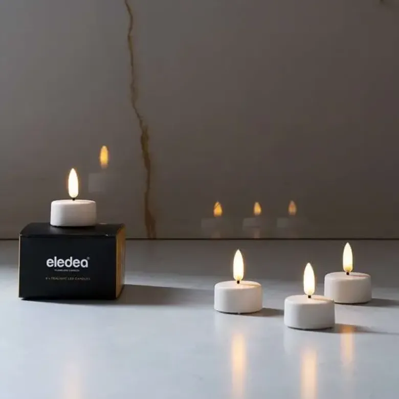 Eledea LED fyrfadslys 4-pak