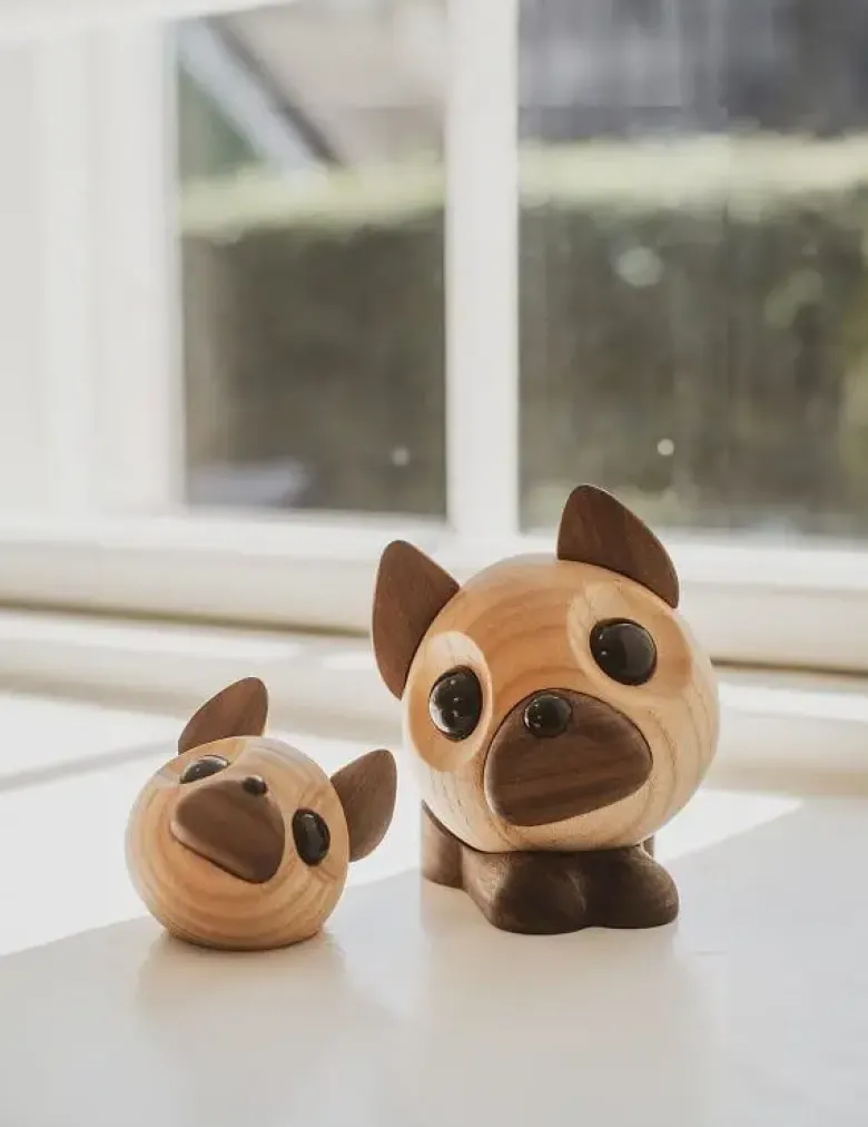 FableWood Figur Benny - Fransk Bulldog stor