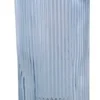 Flora vase rillet glas 12x25 cm blå
