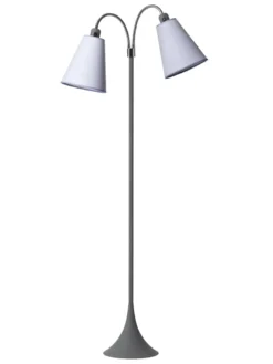 Fodgænger Gulvlampe grå m/lavendel skærme