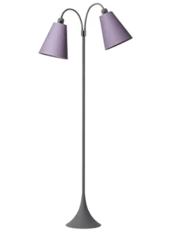 Fodgænger Gulvlampe grå m/lyng skærme