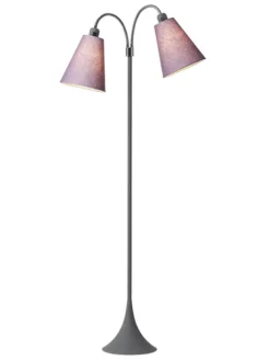 Fodgænger Gulvlampe grå m/lyng skærme