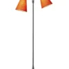 Fodgænger Gulvlampe grå m/orange skærme
