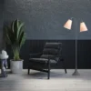 Fodgænger Gulvlampe grå m/støvet rosa skærme