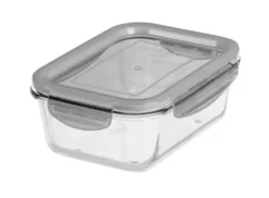 GastroMax opbevaringsboks i glas 0,75L Transparent grå
