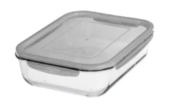 GastroMax opbevaringsboks i glas 2,7L Transparent grå