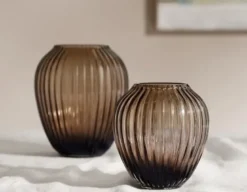 Hammershøi vase H14 cm valnød