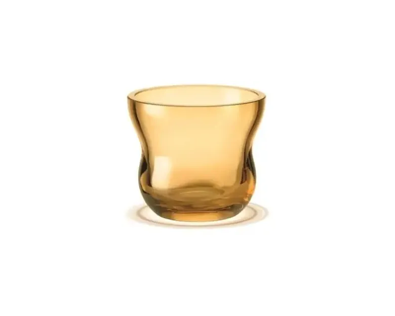 Holmegaard Calabas Fyrfadsstage Ø8,5 cm amber