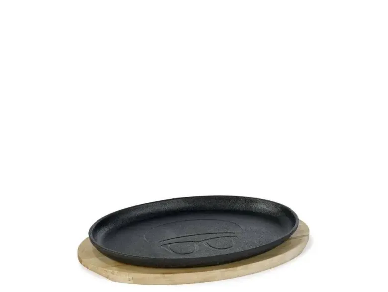 HOLM Tallerken 27x17 cm sort