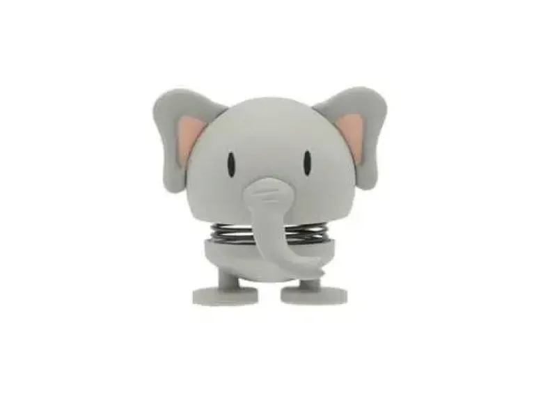 Hoptimist Elefant grå