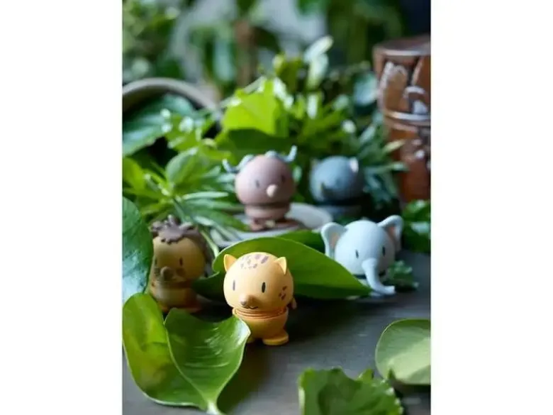 Hoptimist Elefant grå