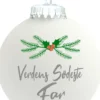 Julekugle mat hvid "Verdens sødeste Far"