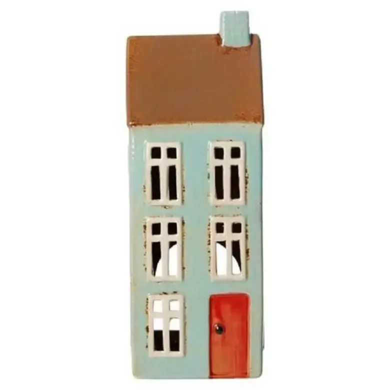 Keramikhus til fyrfadslys H27x10x8 cm