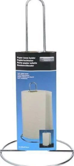 Køkkenrulleholder krom 28 cm